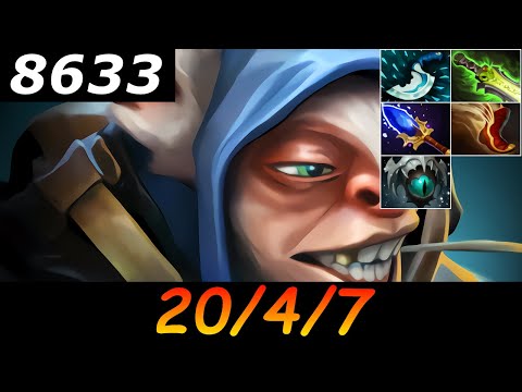 Dota 2 Meepo 8633 MMR 20/4/7 (Kills/Deaths/Assists) Ranked Full Gameplay