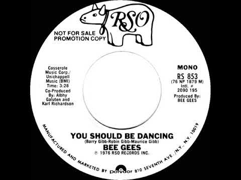 1976 Bee Gees - You Should Be Dancing (mono radio promo 45--short version)