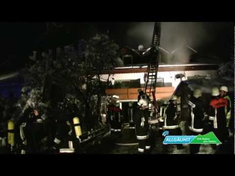 Großbrand in Überbach im Oberallgäu