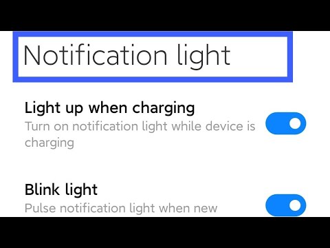 redmi note 9 pro notification light settings