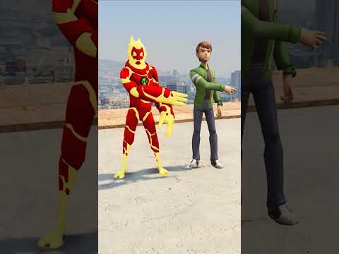 BEN 10 VS AVENGERS - TEAM BATTLE #shorts #ben10