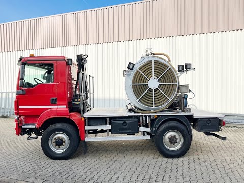 MAN - TGM 13.250 4X4 BL, Kran Hiab 026 T-3, Einzelbereifung, Toilettenreiniger