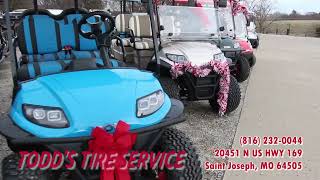 Todd's Tires Golf Carts Holiday Ad