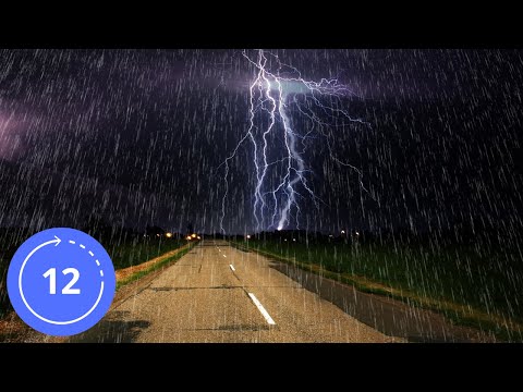 12 Hours / Sounds / RAINSTORM / White Noise / Sound of Nature / Rain Sounds
