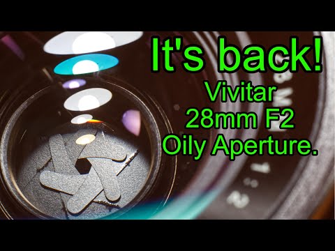Repairing oily aperture  on Vivitar 28mm F2 MC lens AGAIN.