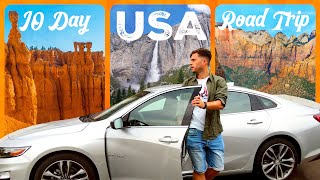 10 DAY USA ROAD TRIP 🇺🇸 Yosemite, Sequoia, Death Valley, Zion, Bryce, Vegas