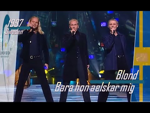 eurovision 1997 Sweden 🇸🇪 Blond - Bara hon aelskar mig ᴴᴰ