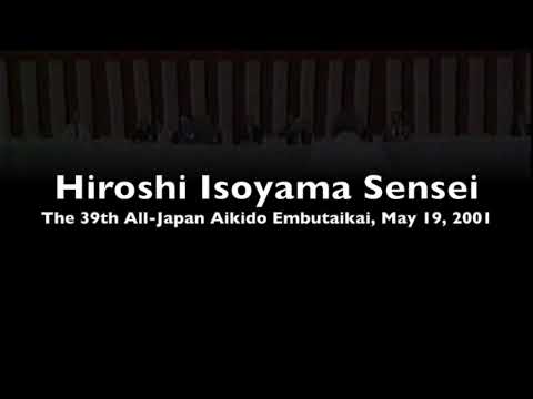 Hiroshi Isoyama Sensei at the 39th All-Japan Aikido Demonstration