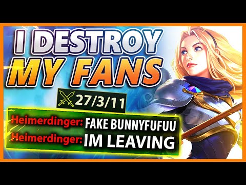 The enemy thinks I'm FAKE, UNTIL.... I get a PENTAKILL - BunnyFuFuu URF