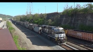 preview picture of video 'Norfolk Southern & Union Railroad pass by CP-16 in Duquesne, PA'