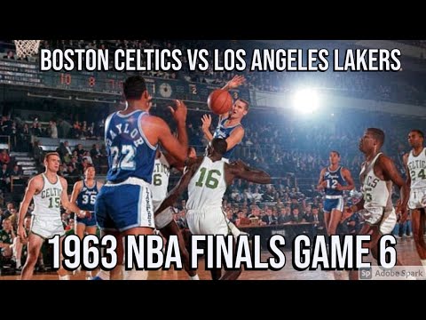 Boston Celtics VS Los Angeles Lakers NBA FInals 1963 Game 6 112:109