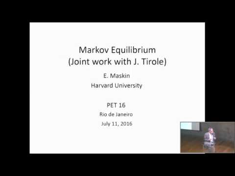 PET 16 - Palestra de abertura do Prof. Eric Maskin, Nobel em Economia de 2007