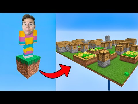 Fra 1 blok til KÆMPE by i Minecraft