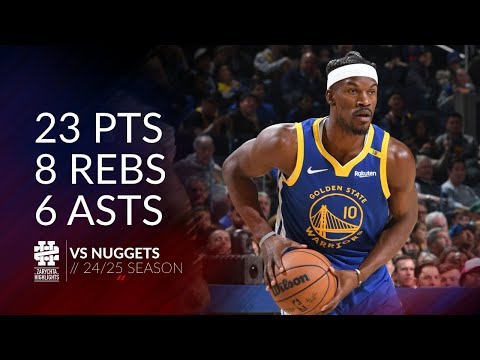 Jimmy Butler 23 pts 8 rebs 6 asts vs Nuggets 24/25 season