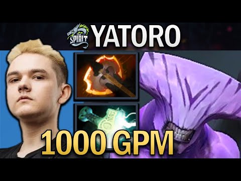 Faceless Void Dota 2 Gameplay Yatoro with 1000 GPM - Battlefury