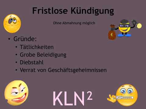 Azubi-Tutorials zur Wirtschaftslehre - Kündigungen