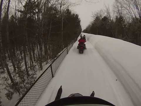 Arctic Cat 2008 TZ1 LXR Snowmobile Ride Maine