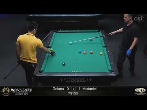 Jeffrey De Luna vs Chris McDaniel | 2019 WPA Players Championship