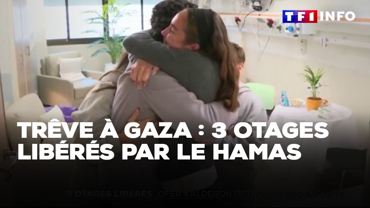 Trêve à Gaza : trois otages libérés, dont le Franco-israélien Ofer Kalderon｜TF1 INFO