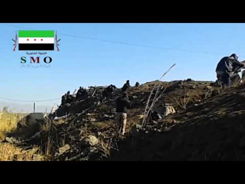 اشتباكات بين فرقة الحمزة و قوات النظام في معركة فالمغيرات صبحا في القنيطرة