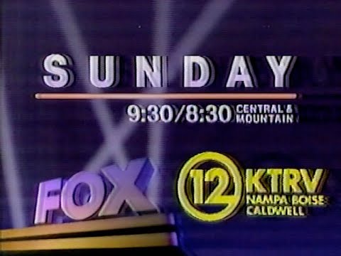 August 8, 1987 Commercial Breaks – KTRV (Fox, Boise)