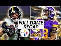 Steelers vs Vikings: Dalvin Cook rushes for 205 yards, Vikings survive WILD comeback