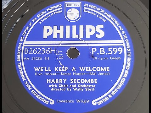 Harry Secombe 'We'll Keep A Welcome' 1957 78 rpm