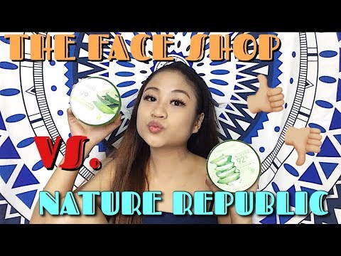 Nature Republic vs The Face Shop Aloe Vera Soothing Gel Review l Dorothy Torretijo