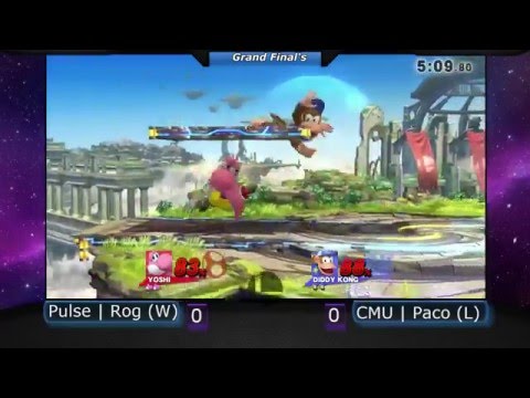 CMU Smash 4 Weekly #3 - CMU | Paco (Yoshi, Ness) vs. Pulse | Rog (Diddy Kong) - Grand Finals