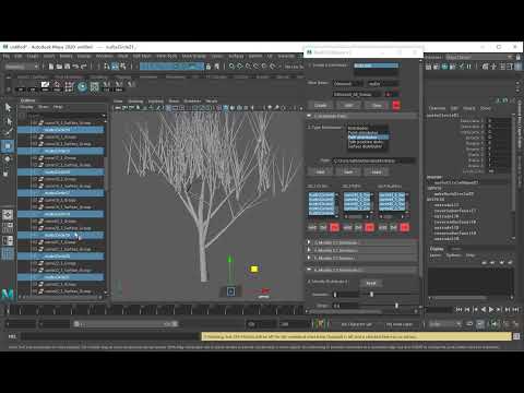 MAYA MEL Tree Distribute Test5