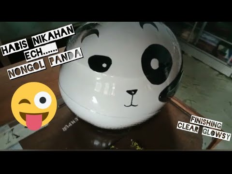 FD brush custom paint #20,  repaint helmet panda theme