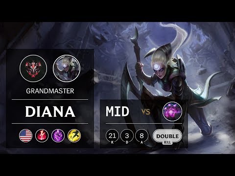 Diana Mid vs Vel'Koz - NA Grandmaster Patch 9.8