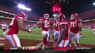 TRAVIS KELCE CELEBRATION DANCE AFTER TOUCHDOWN DURING MNF -  REDSKINS v CHIEFS
