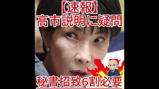 秘書招致6割必要 高市説明に疑問3