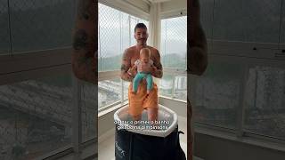 A primeira banheira de gelo dela