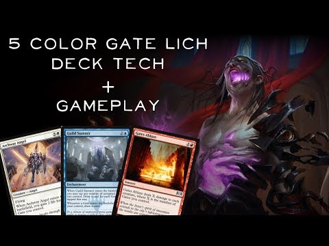 [MTG] 5 Color Gate Based Lich's Mastery Control/Combo Deck RNA Standard
