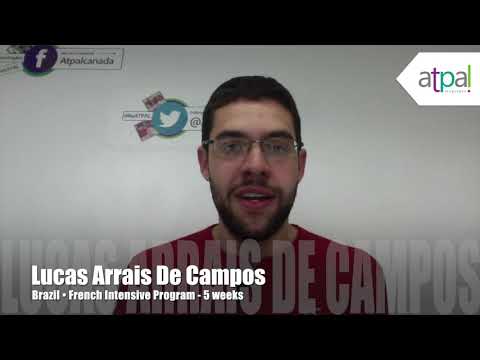 My Atpal Experience - Lucas Arrais De Campos - 5 weeks - French Course