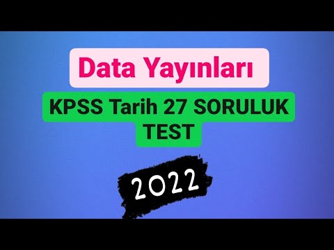 27 Soruluk YENİ Tarih Denememiz / Data Yayınlarından / Ali Gürbüz / KPSS 2022 #kpss #kpss2022