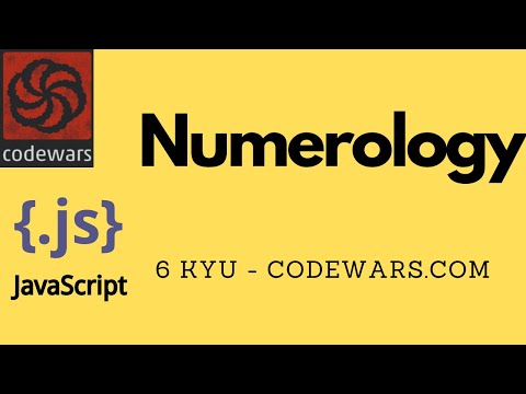 Numerology | 6 kyu - codewars | javascript