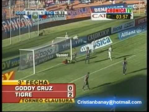 Godoy Cruz 0 Tigre 2 Clausura 2012 Los goles (26-2-2012)