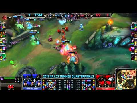 GV vs TSM NA LCS Championship series Summer Playoffs 2015 Team Solo Mid vs Gravity game 3 highlights