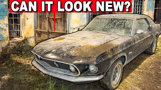 I Found an ABANDONED Mustang From The 60's To Detail!