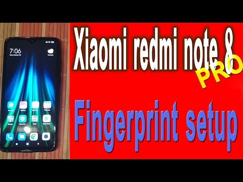 xiaomi redmi note 8 pro fingerprint setup