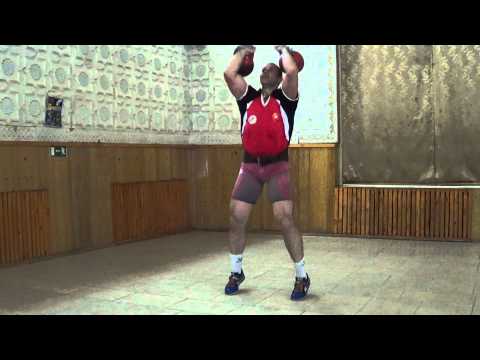 Ivan Denisov jerk 2x32 kg kettlebells 145 reps 3 days before Eu championship