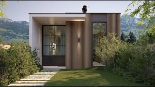 Casa Pequena e Moderna em Terreno Estreito | 3 Dormitórios