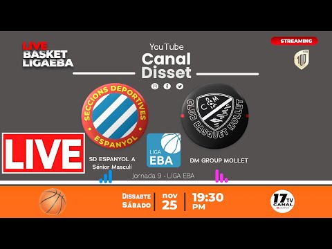 🏀#LIGAEBA | SD ESPANYOL - DM GROUP MOLLET / J9 /  25nov23-19:30h
