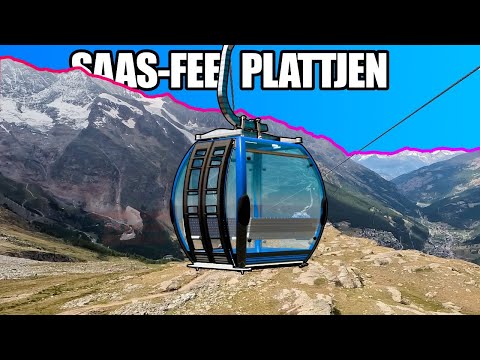 Saas-Fee Plattjen Gondola, From Valley to View
