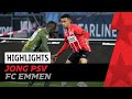 Goede eerste helft niet genoeg voor punten ? | HIGHLIGHTS Jong PSV - FC Emmen