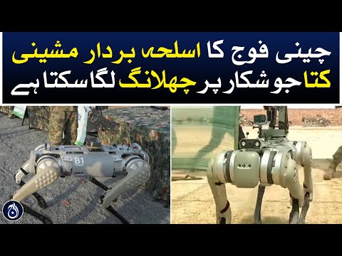 Chinese military invents mechanized dog - Aaj News