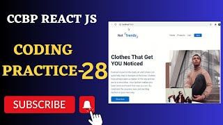 Nxt Trendz Authentication 2 | Coding Practice 28 | REACT JS | NxtWave | CCBP 4.0